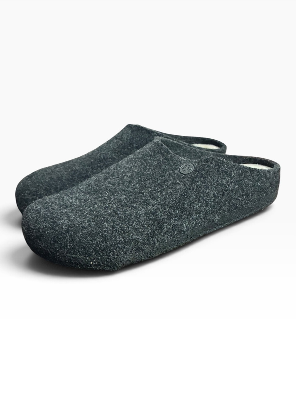 Birkenstock Zermatt Wool Felt Slipper Clogs Anthracite Gray EU 44 Men 11
